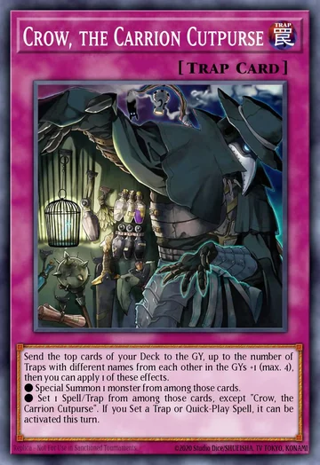 Corvo, o Ladrão de Carcaças de Beyond the Brave (Yu-Gi-Oh)