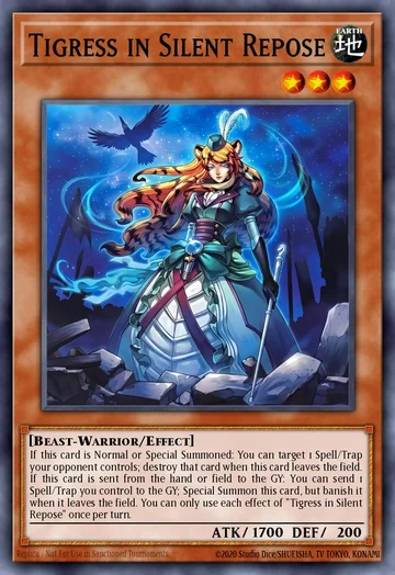 Tigresa em Repouso Silencioso de Beyond the Brave (Yu-Gi-Oh)