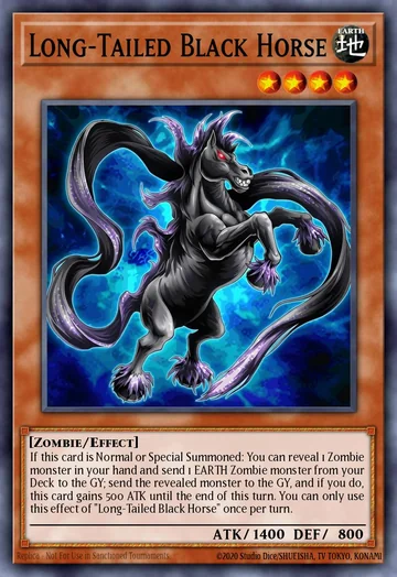 Cavalo Negro de Cauda Longa de Beyond the Brave (Yu-Gi-Oh)