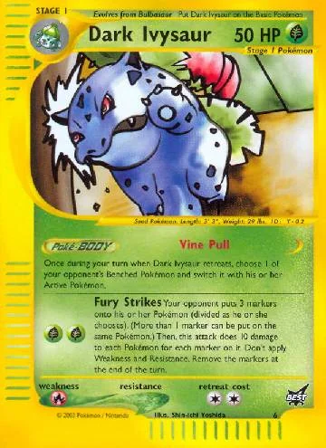 Dark Ivysaur 6/9