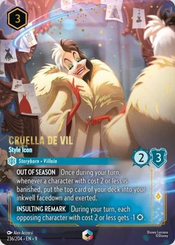 Cruella De Vil, Style Icon Enchanted 236/204 Fabled