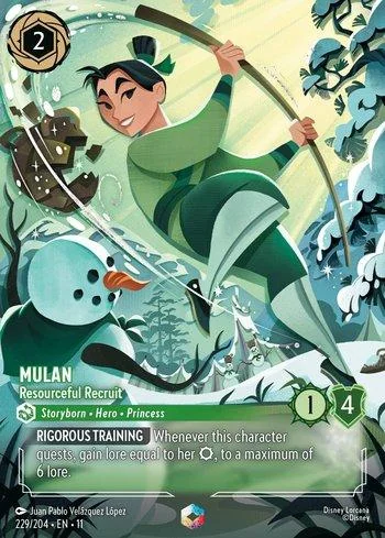 Mulan, Resourceful Recruit Enchanted 229/204 Winterspell