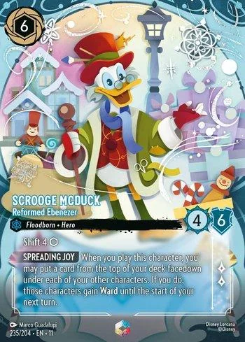 Scrooge McDuck, Reformed Ebenezer Enchanted 235/204 Winterspell