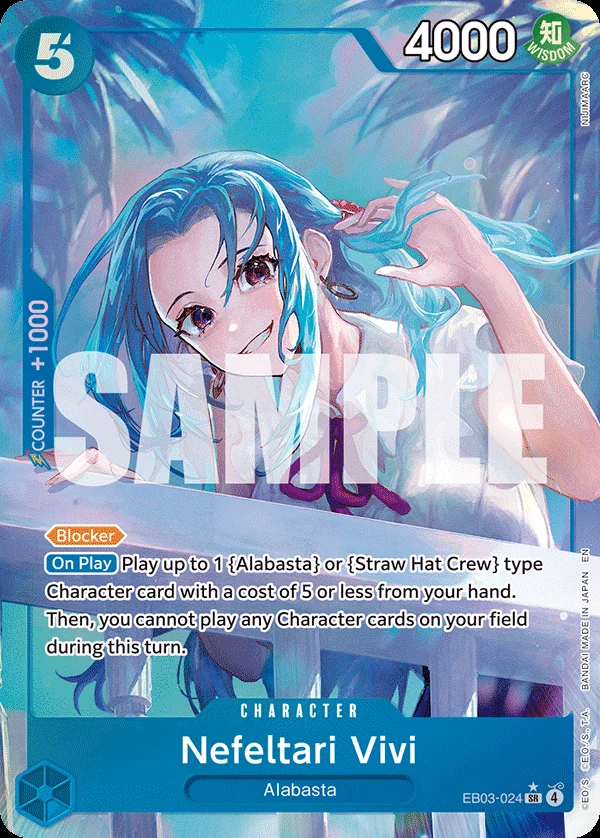 Nefeltari Vivi Alternate Art EB03-024 Extra Booster: One Piece Heroines Edition