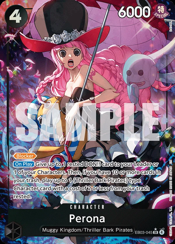 Perona Alternate Art EB03-045 Extra Booster: One Piece Heroines Edition