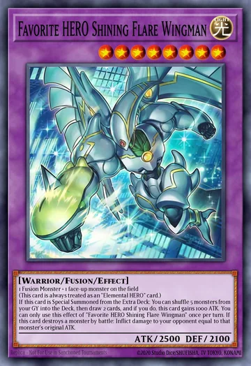 Favorite HERO Shining Flare Wingman de Magnificent Monsters (Yu-Gi-Oh)