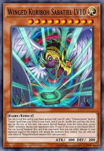 Winged Kuriboh Sabatiel LV10 de Magnificent Monsters (Yu-Gi-Oh)