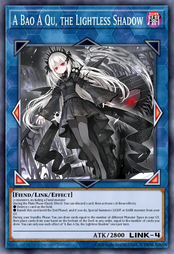 A Bao A Qu, the Lightless Shadow de Magnificent Monsters (Yu-Gi-Oh)