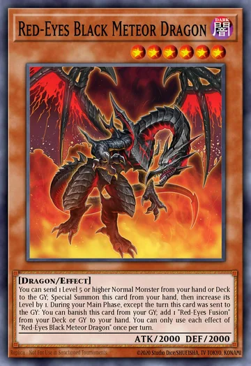 Red-Eyes Black Meteor Dragon de Magnificent Monsters (Yu-Gi-Oh)