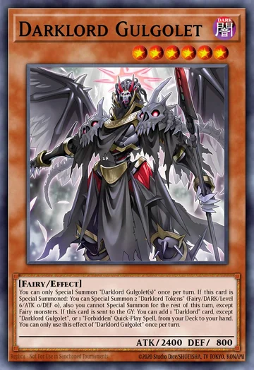 Darklord Gulgolet de Magnificent Monsters (Yu-Gi-Oh)