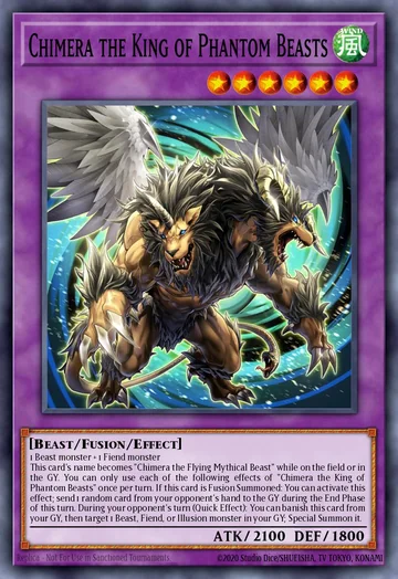 Chimera the King of Phantom Beasts de Magnificent Monsters (Yu-Gi-Oh)