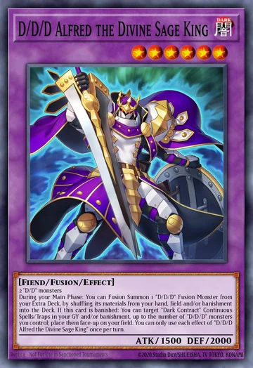 D/D/D Alfred the Divine Sage King de Magnificent Monsters (Yu-Gi-Oh)