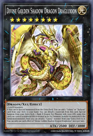 Divine Golden Shadow Dragon Dragluxion de Magnificent Monsters (Yu-Gi-Oh)