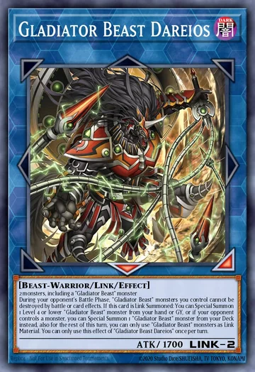 Gladiator Beast Dareios de Magnificent Monsters (Yu-Gi-Oh)