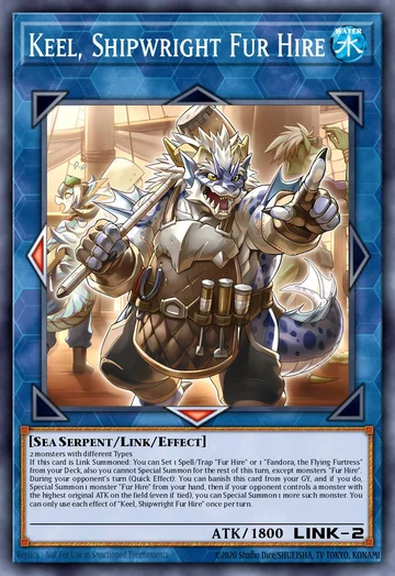 Keel, Shipwright Fur Hire de Magnificent Monsters (Yu-Gi-Oh)