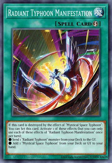 Radiant Typhoon Manifestation de Magnificent Monsters (Yu-Gi-Oh)
