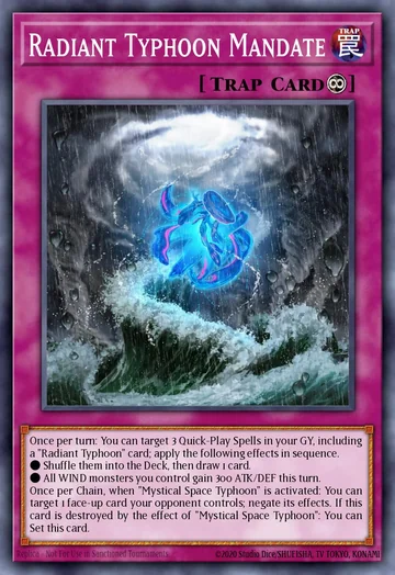 Radiant Typhoon Mandate de Magnificent Monsters (Yu-Gi-Oh)