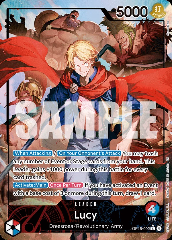 Lucy Alternate Art OP15-002 Adventure on Kami's Island