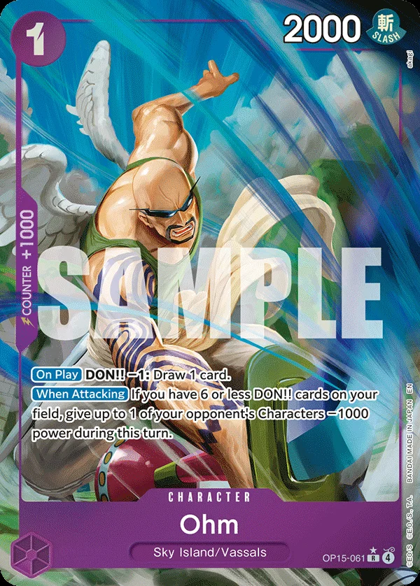 Ohm Alternate Art OP15-061 Adventure on Kami's Island