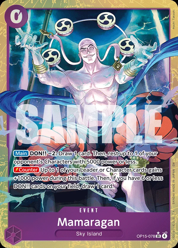 Mamaragan Alternate Art OP15-078 Adventure on Kami's Island