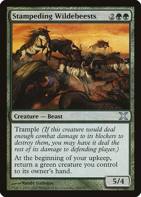 Stampeding Wildebeests 300/383