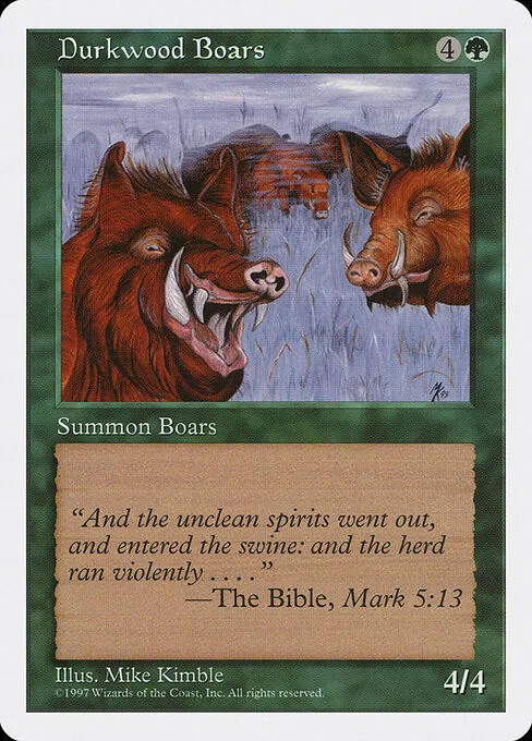 Durkwood Boars 289/469