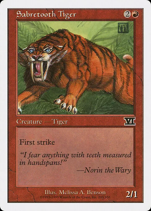 Sabretooth Tiger 203/350