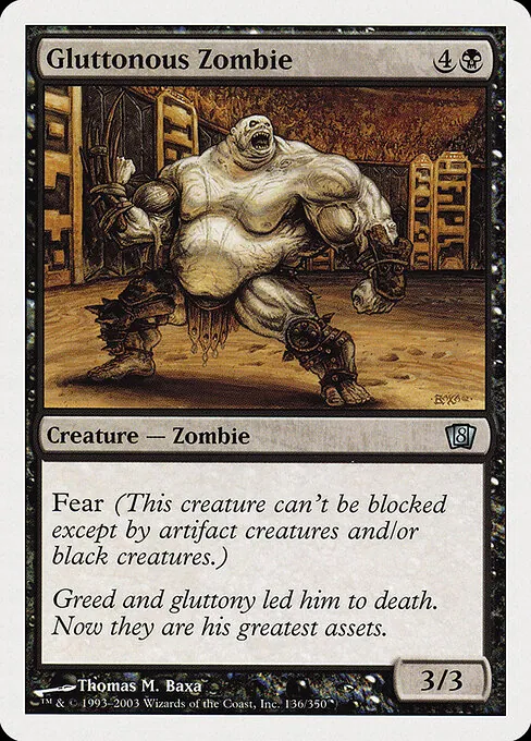 Gluttonous Zombie 136/357