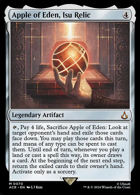 Apple of Eden, Isu Relic 070/110