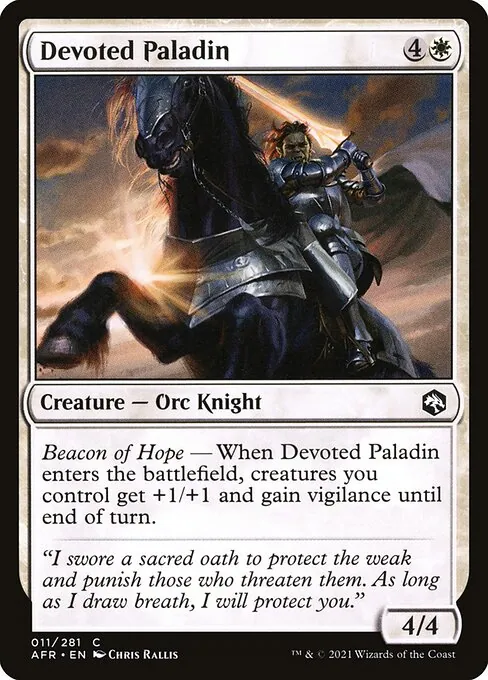Devoted Paladin 011/281