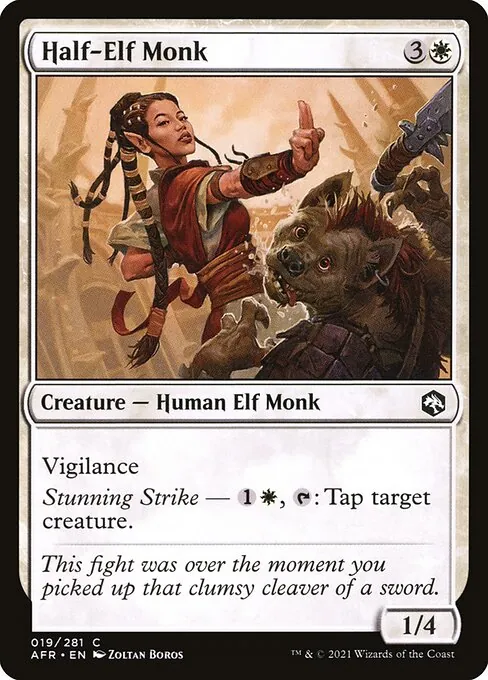 Half-Elf Monk 019/281