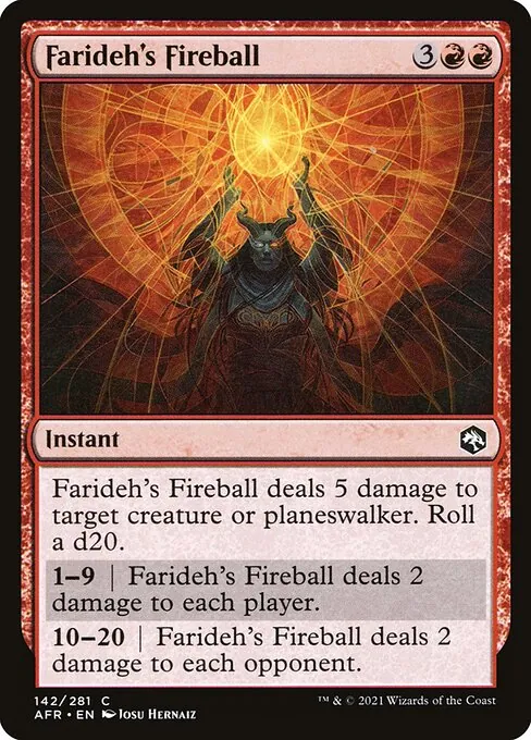 Farideh's Fireball 142/281