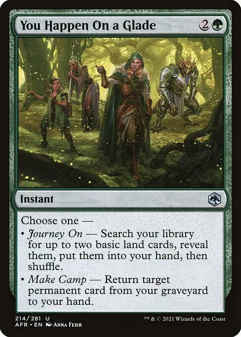 You Happen On a Glade 214/281