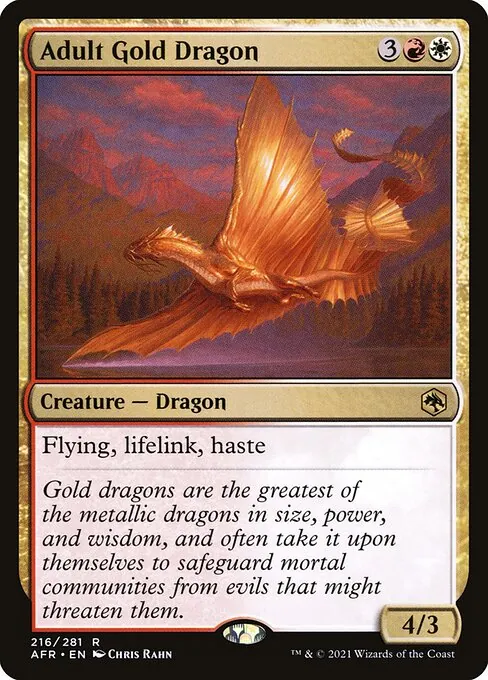 Adult Gold Dragon 216/281