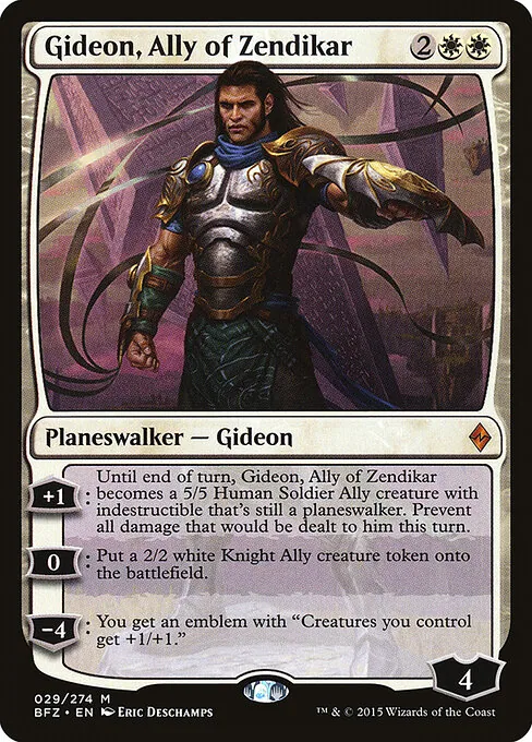 Gideon, Ally of Zendikar 029/274