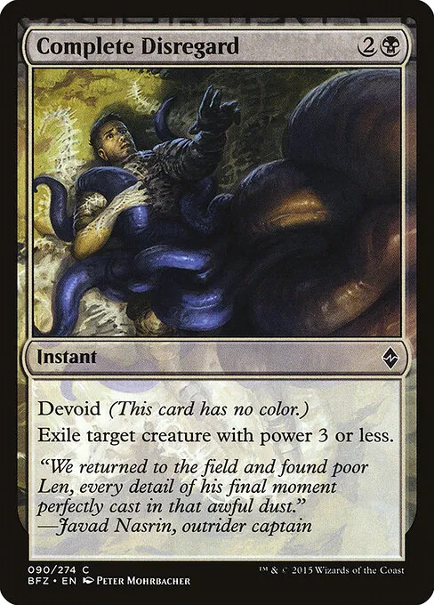 Complete Disregard 090/274