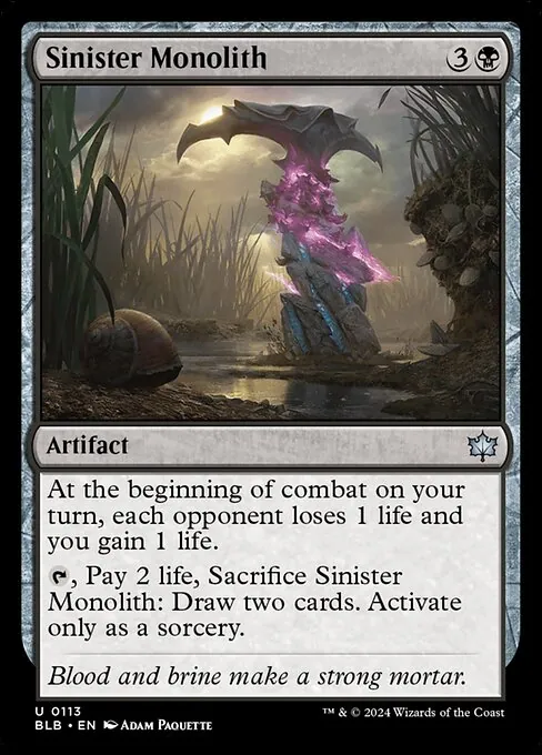 Sinister Monolith 113/281