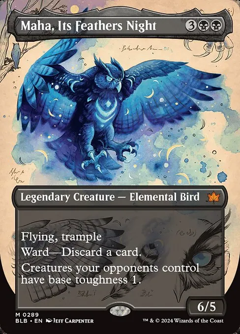 Maha, Its Feathers Night 289/281