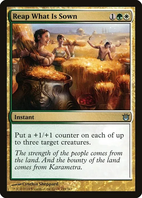 Reap What Is Sown 154/165