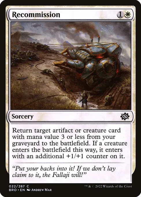 Recommission 022/287