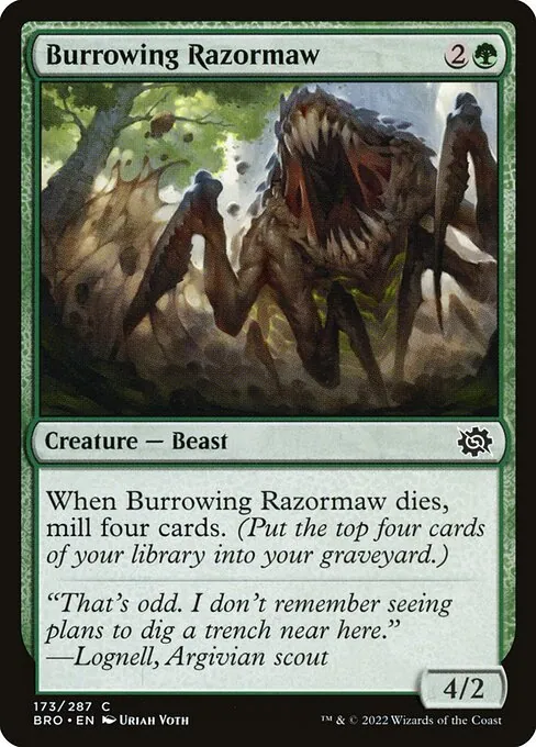 Burrowing Razormaw 173/287