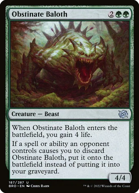 Obstinate Baloth 187/287