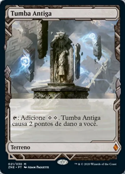 Carta Tumba Antiga de Magic, terreno que gera 2 manas incolores