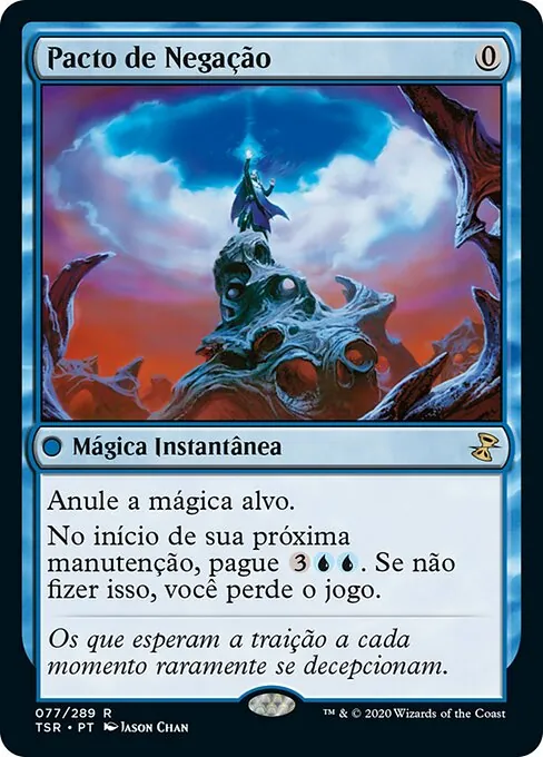 Carta Pacto de Negação de Magic, contramágica de custo zero