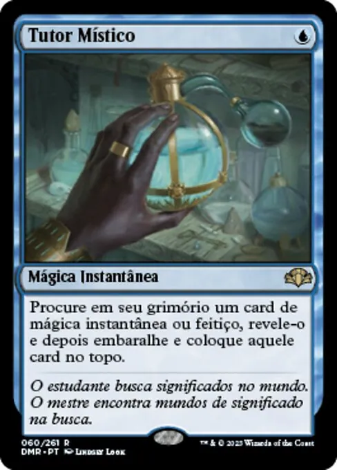 Carta Tutor Místico de Magic, instantânea que busca instantânea ou feitiço