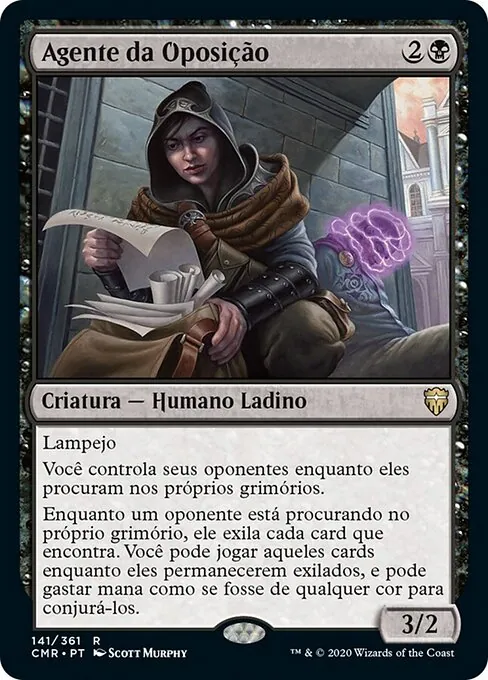 Carta Agente da Oposição de Magic, criatura que controla as buscas dos oponentes