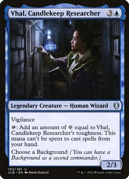 Vhal, Candlekeep Researcher 102/361