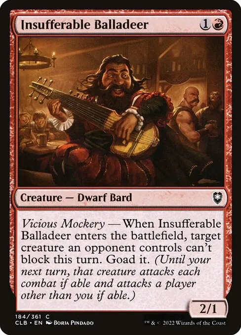 Insufferable Balladeer 184/361
