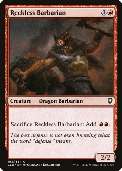 Reckless Barbarian 193/361