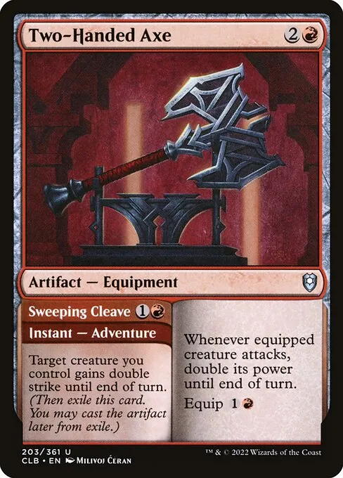 Two-Handed Axe // Sweeping Cleave 203/361